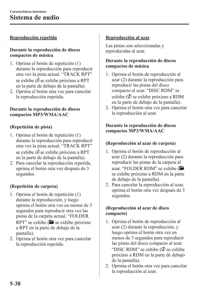 Mazda MX 5 Miata ND IV 4 manual del propietario / page 324