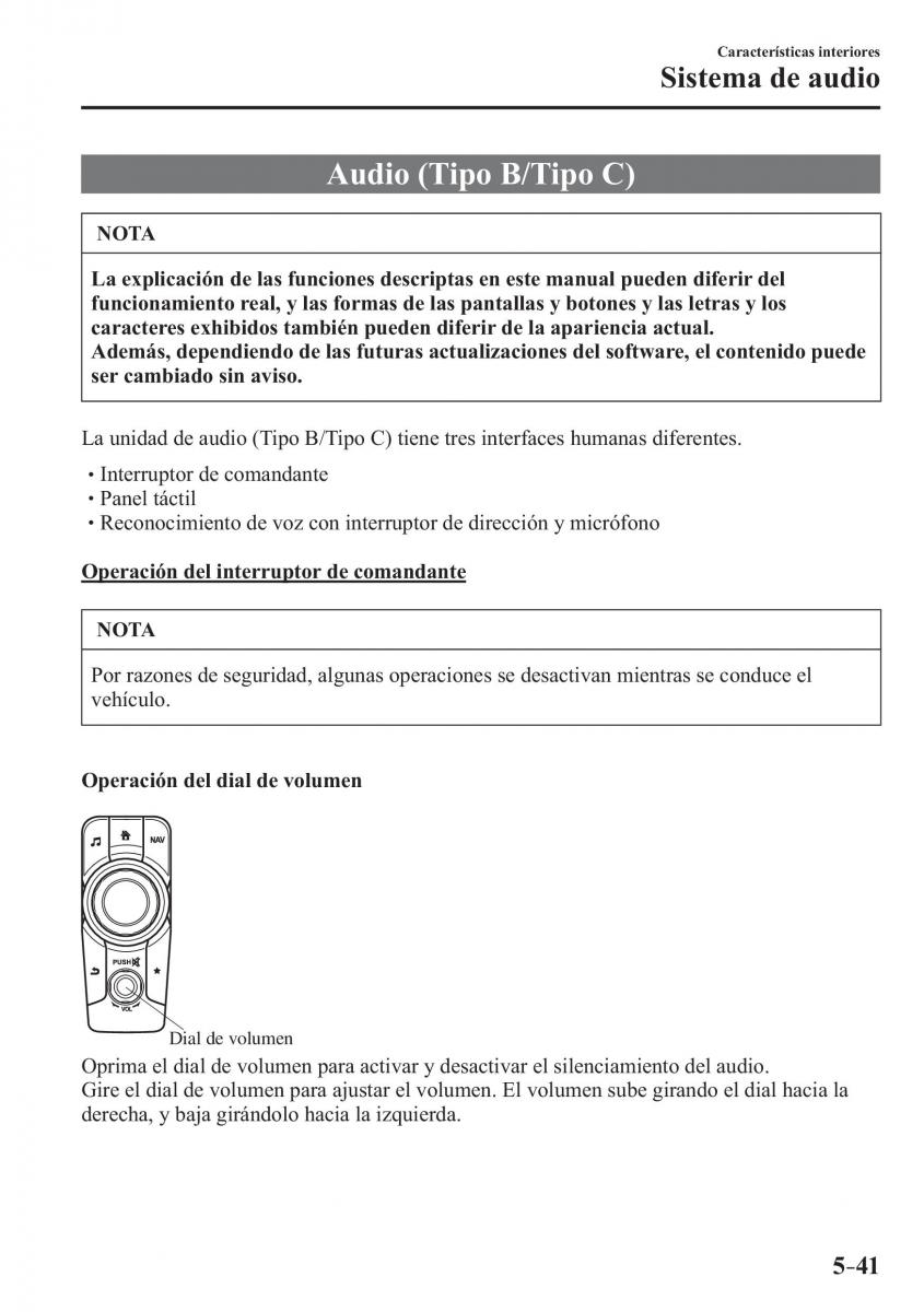 Mazda MX 5 Miata ND IV 4 manual del propietario / page 327