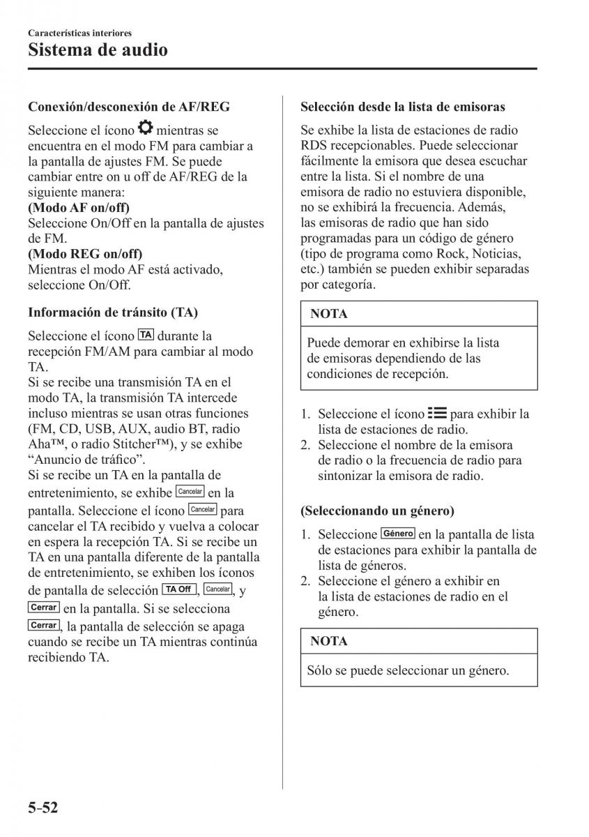 Mazda MX 5 Miata ND IV 4 manual del propietario / page 338