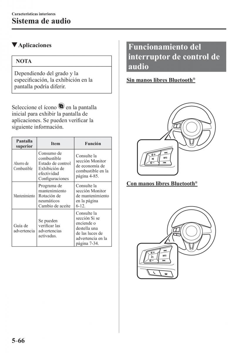 Mazda MX 5 Miata ND IV 4 manual del propietario / page 352