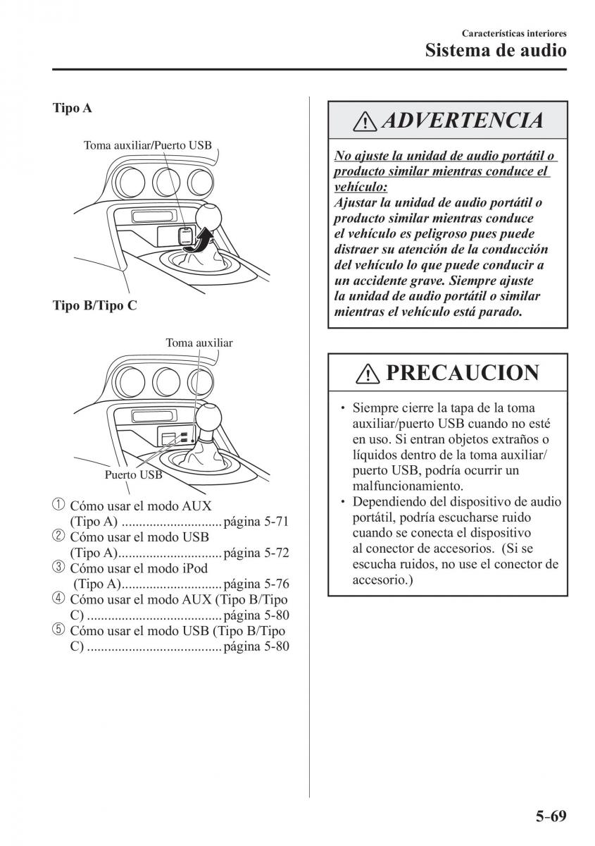 Mazda MX 5 Miata ND IV 4 manual del propietario / page 355