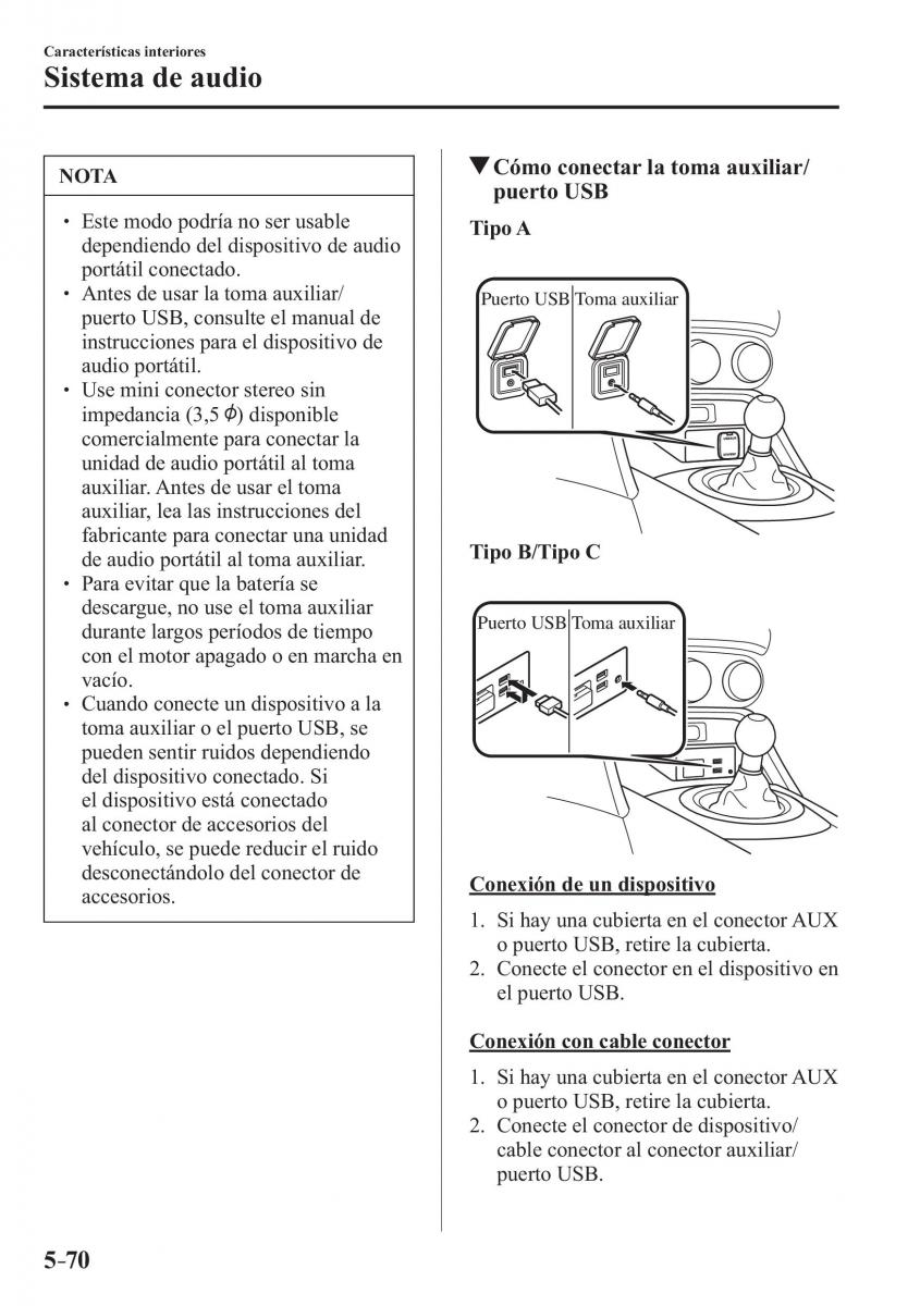 Mazda MX 5 Miata ND IV 4 manual del propietario / page 356