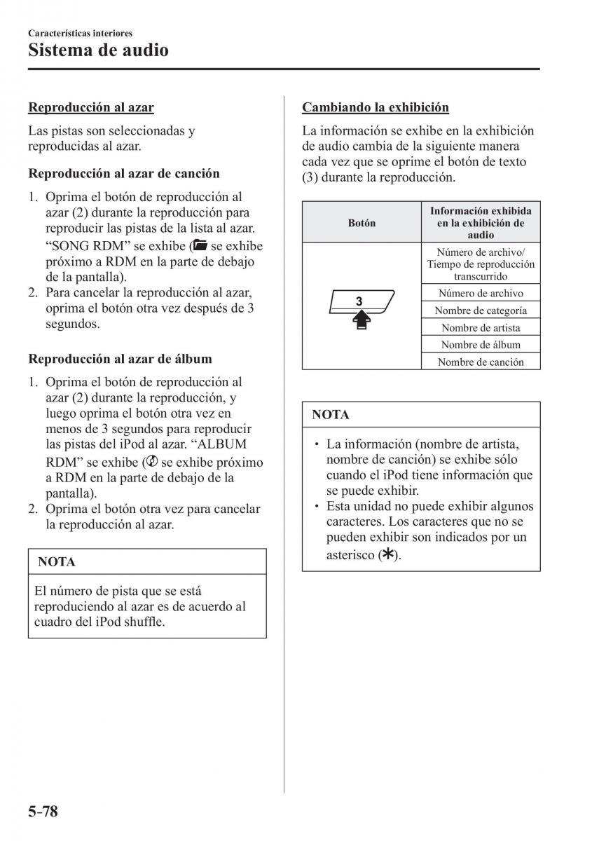 Mazda MX 5 Miata ND IV 4 manual del propietario / page 364