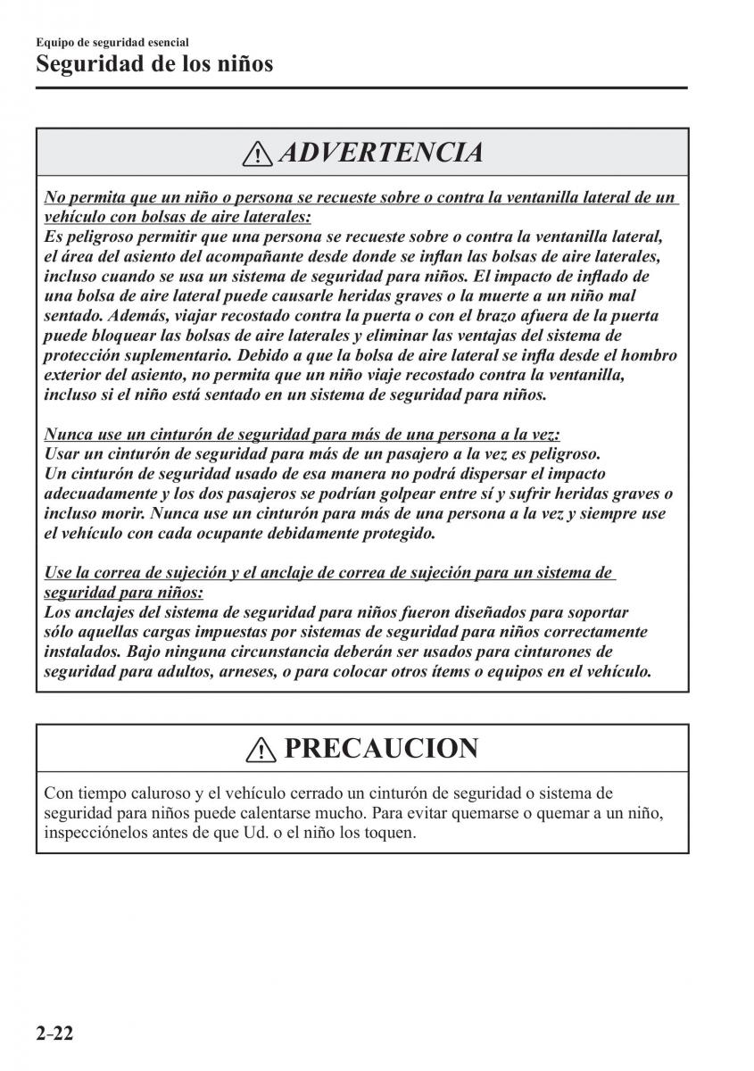 Mazda MX 5 Miata ND IV 4 manual del propietario / page 38