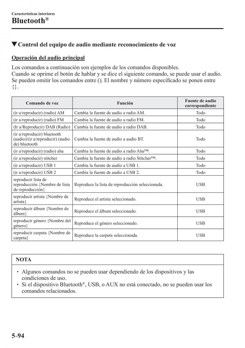 Mazda MX 5 Miata ND IV 4 manual del propietario / page 380