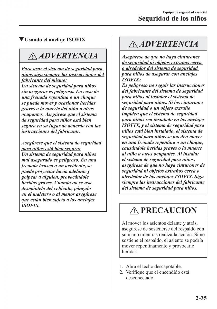 Mazda MX 5 Miata ND IV 4 manual del propietario / page 51