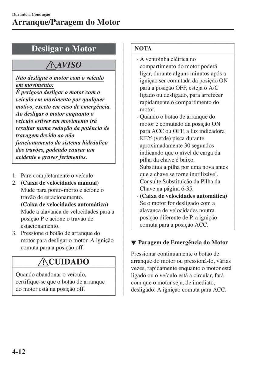 Mazda MX 5 Miata ND IV 4 manual del propietario / page 147