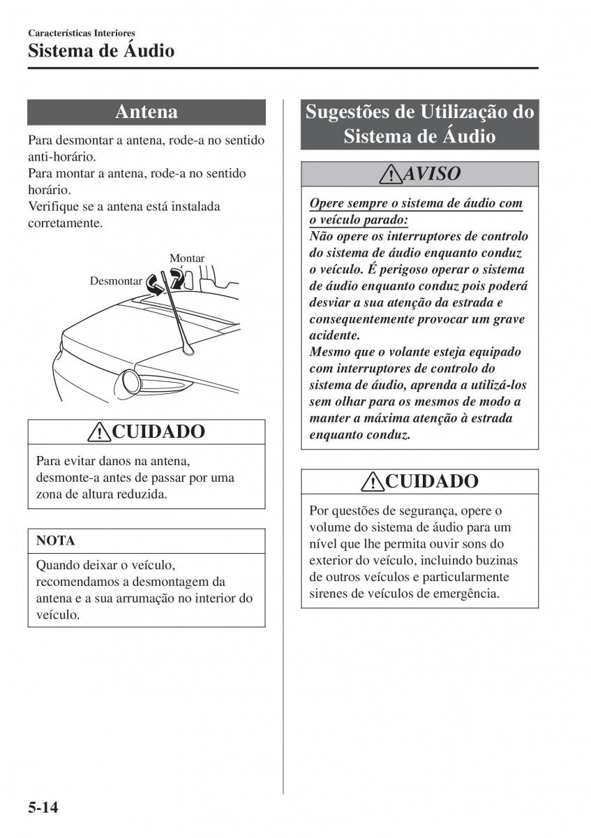 Mazda MX 5 Miata ND IV 4 manual del propietario / page 291