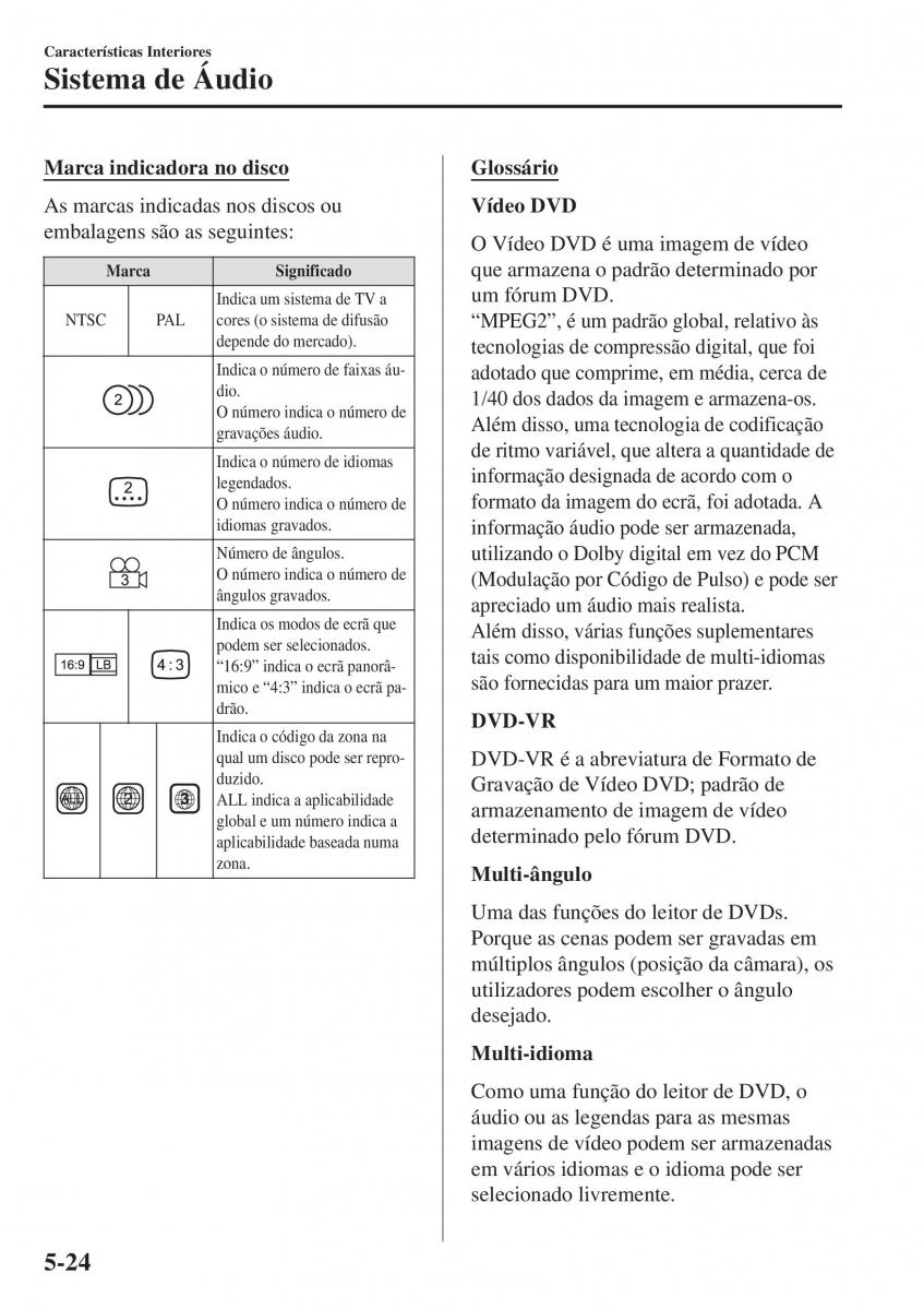 Mazda MX 5 Miata ND IV 4 manual del propietario / page 301