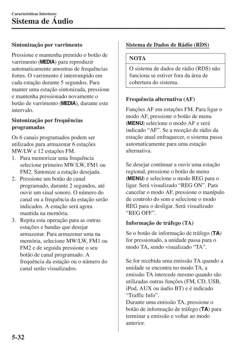 Mazda MX 5 Miata ND IV 4 manual del propietario / page 309