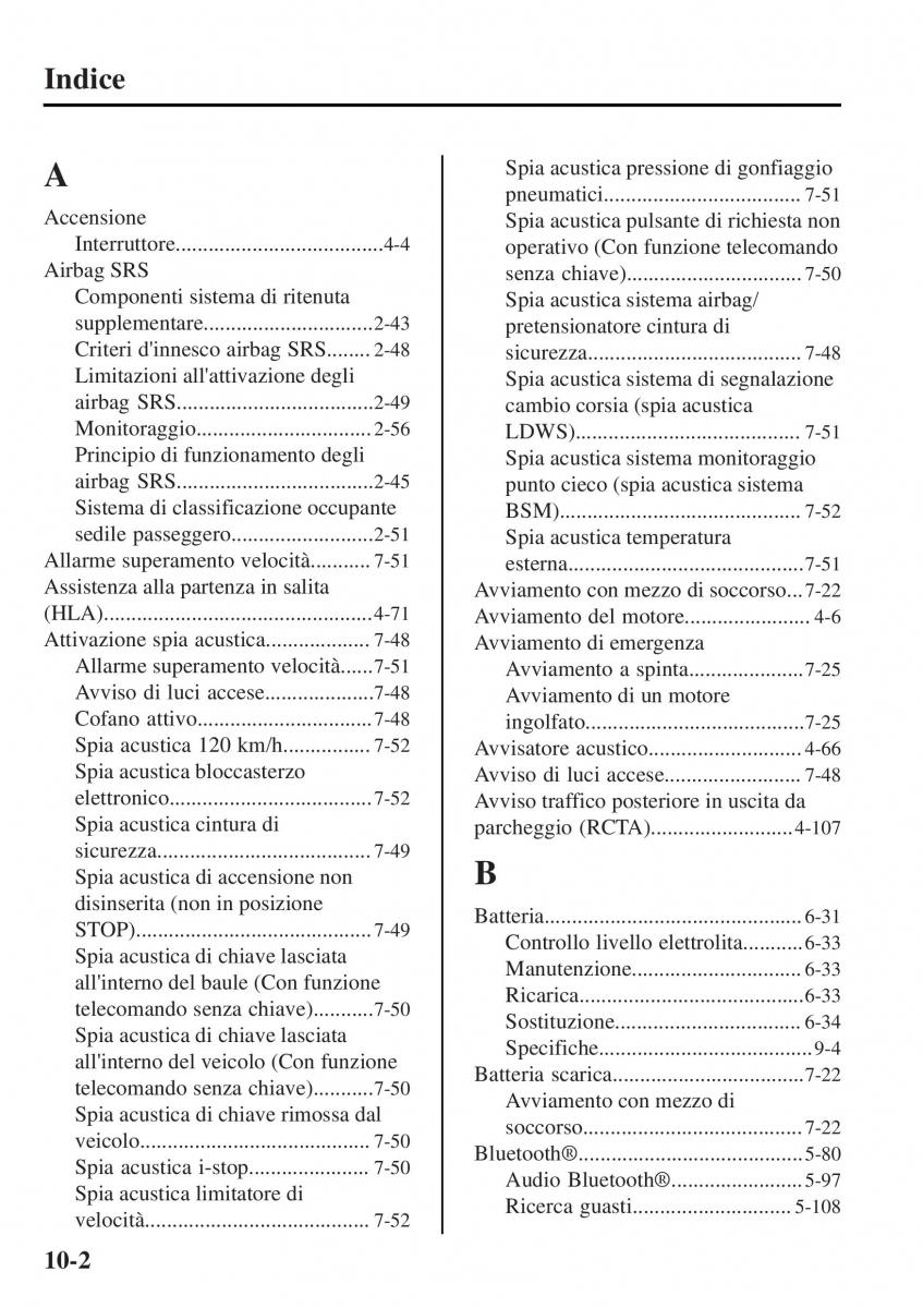 Mazda MX 5 Miata ND IV 4 manuale del proprietario / page 551