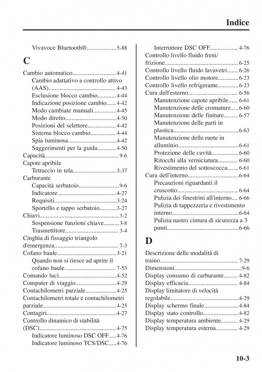 Mazda MX 5 Miata ND IV 4 manuale del proprietario / page 552