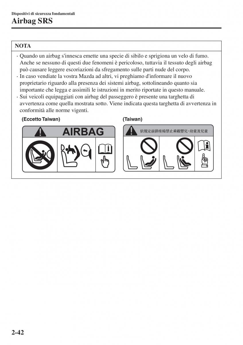 Mazda MX 5 Miata ND IV 4 manuale del proprietario / page 59