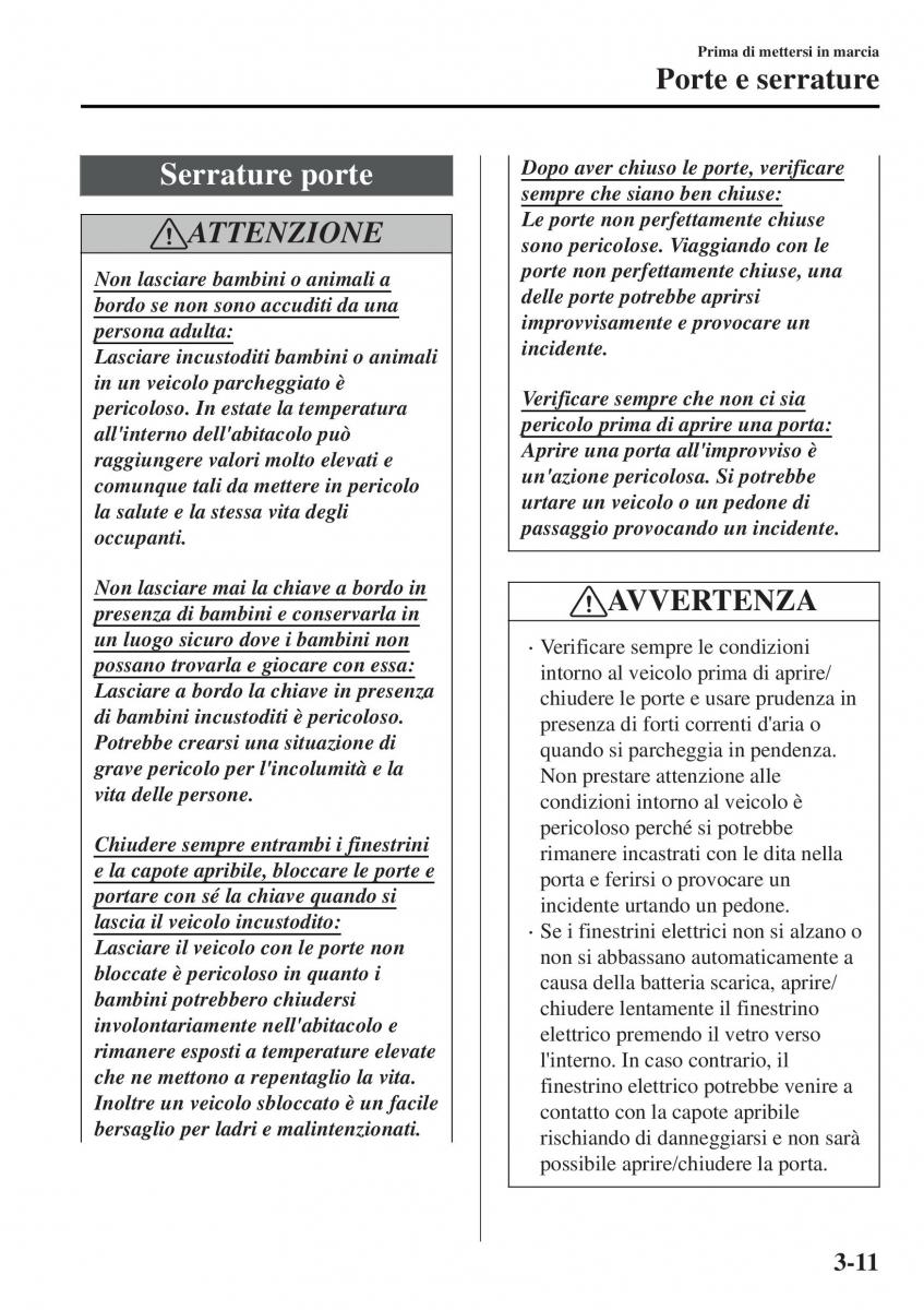 Mazda MX 5 Miata ND IV 4 manuale del proprietario / page 88