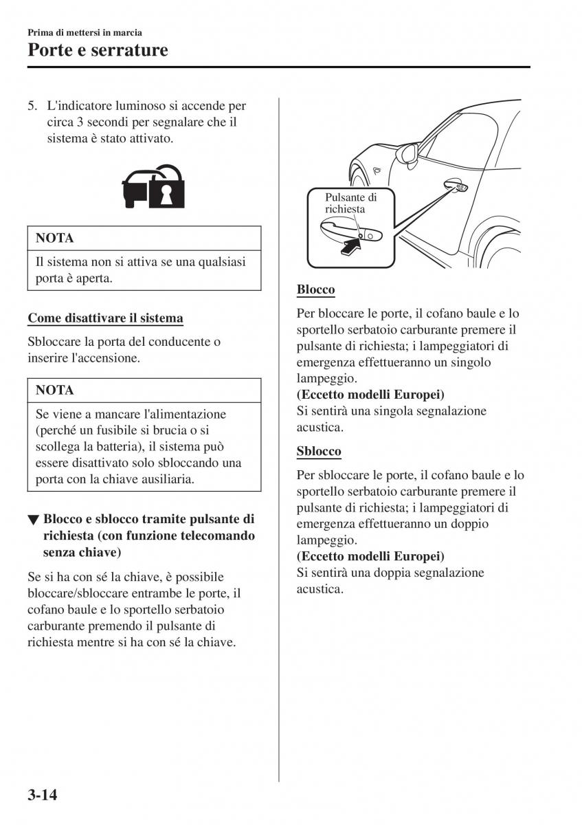 Mazda MX 5 Miata ND IV 4 manuale del proprietario / page 91