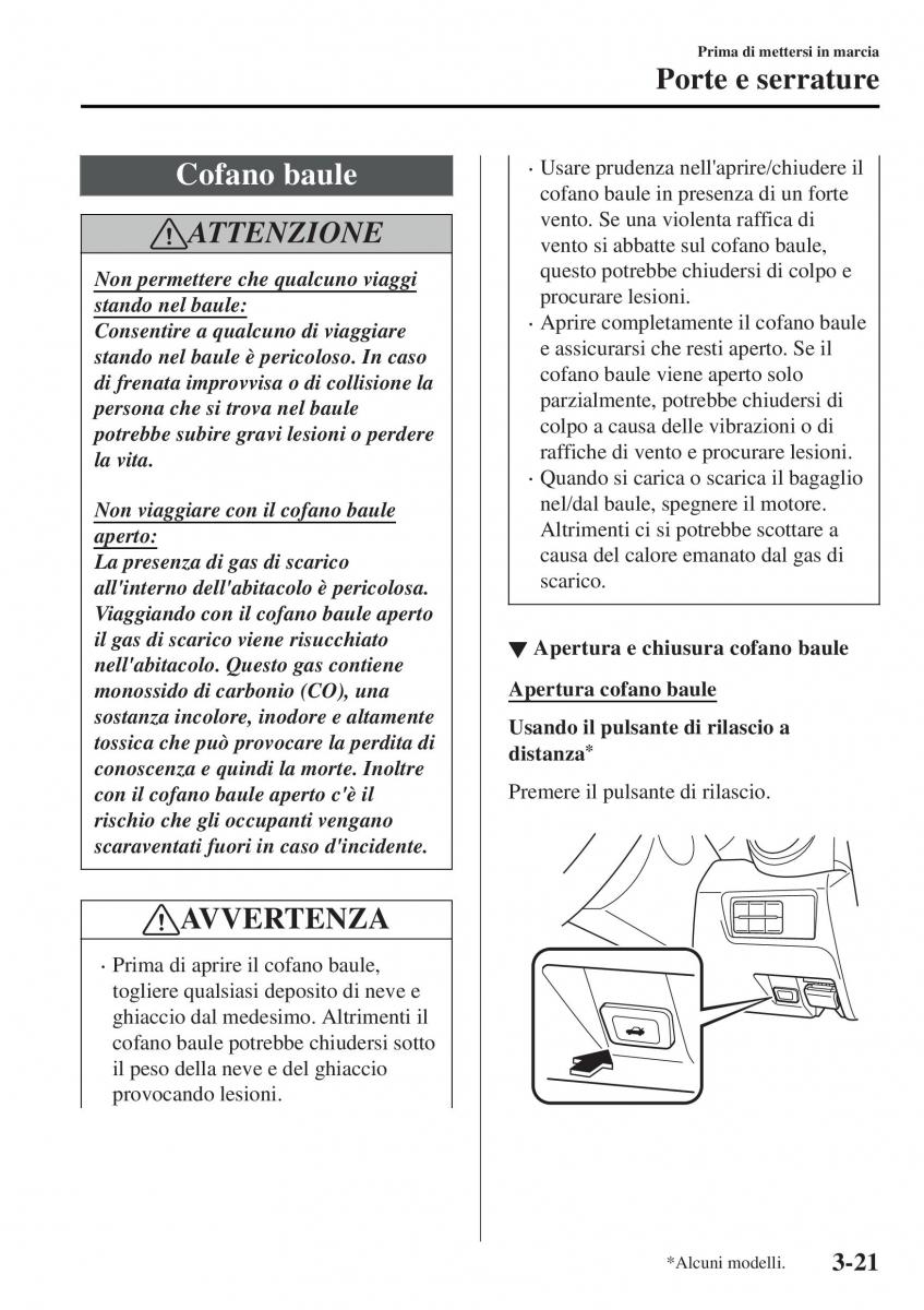 Mazda MX 5 Miata ND IV 4 manuale del proprietario / page 98