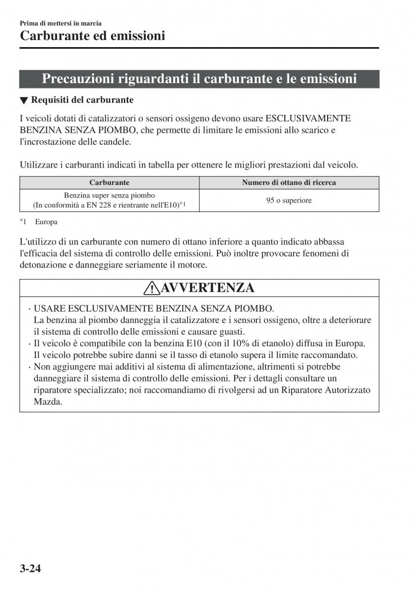 Mazda MX 5 Miata ND IV 4 manuale del proprietario / page 101