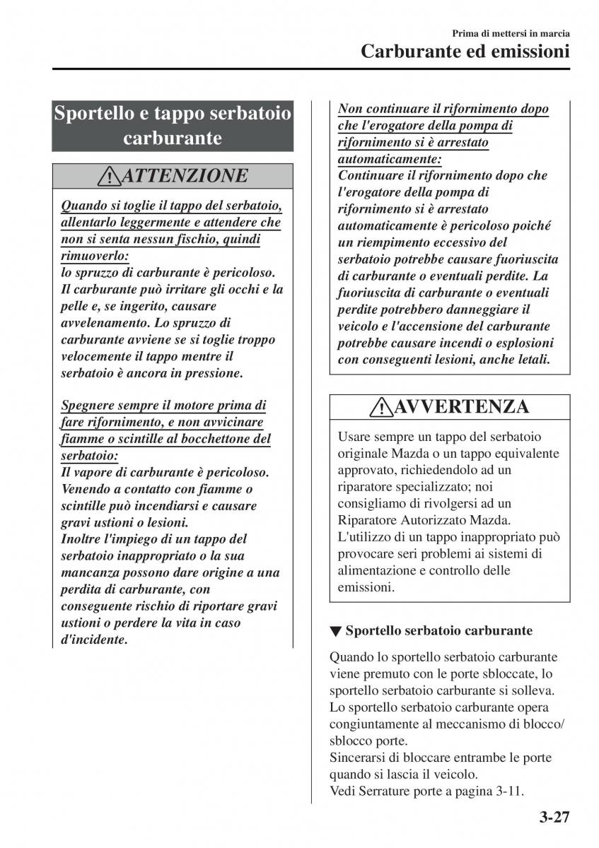 Mazda MX 5 Miata ND IV 4 manuale del proprietario / page 104