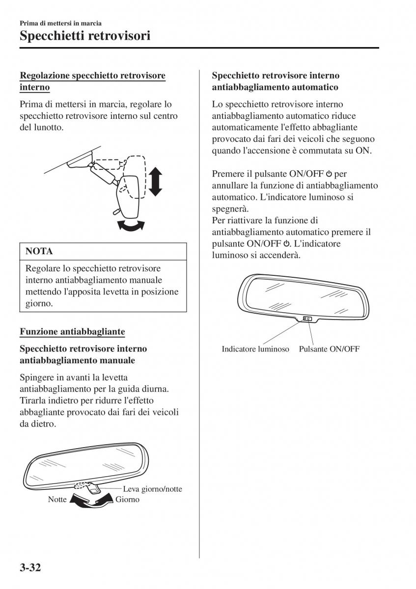 Mazda MX 5 Miata ND IV 4 manuale del proprietario / page 109