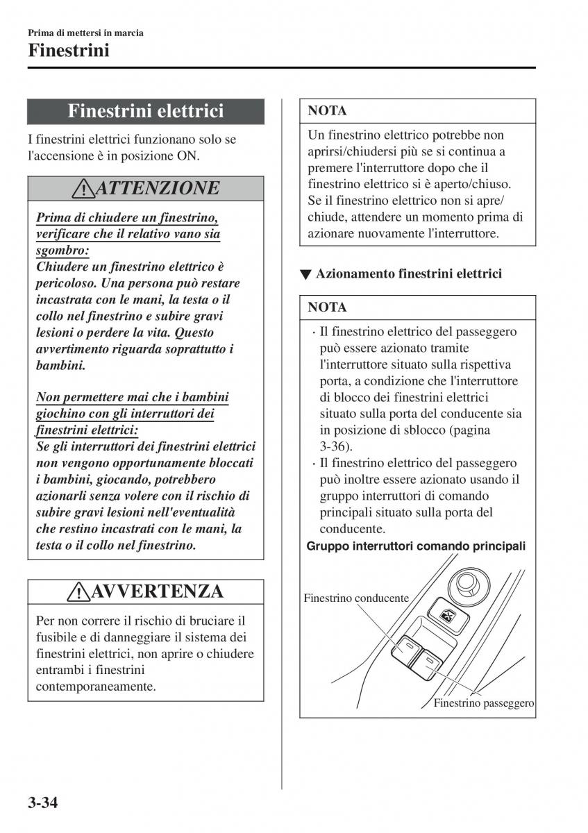 Mazda MX 5 Miata ND IV 4 manuale del proprietario / page 111