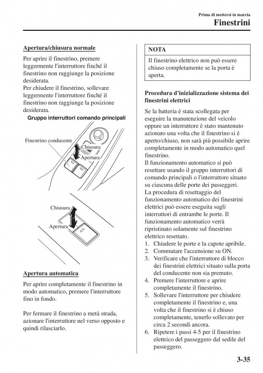 Mazda MX 5 Miata ND IV 4 manuale del proprietario / page 112