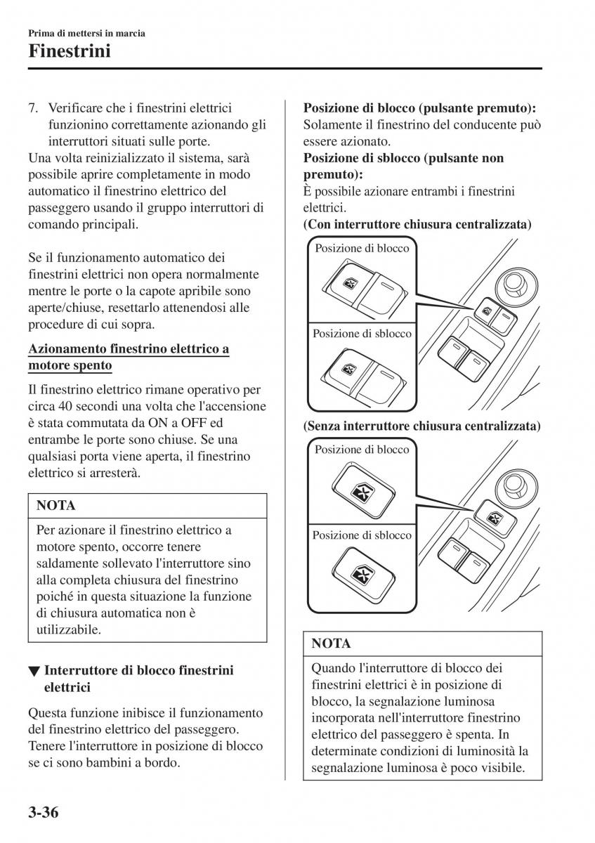 Mazda MX 5 Miata ND IV 4 manuale del proprietario / page 113