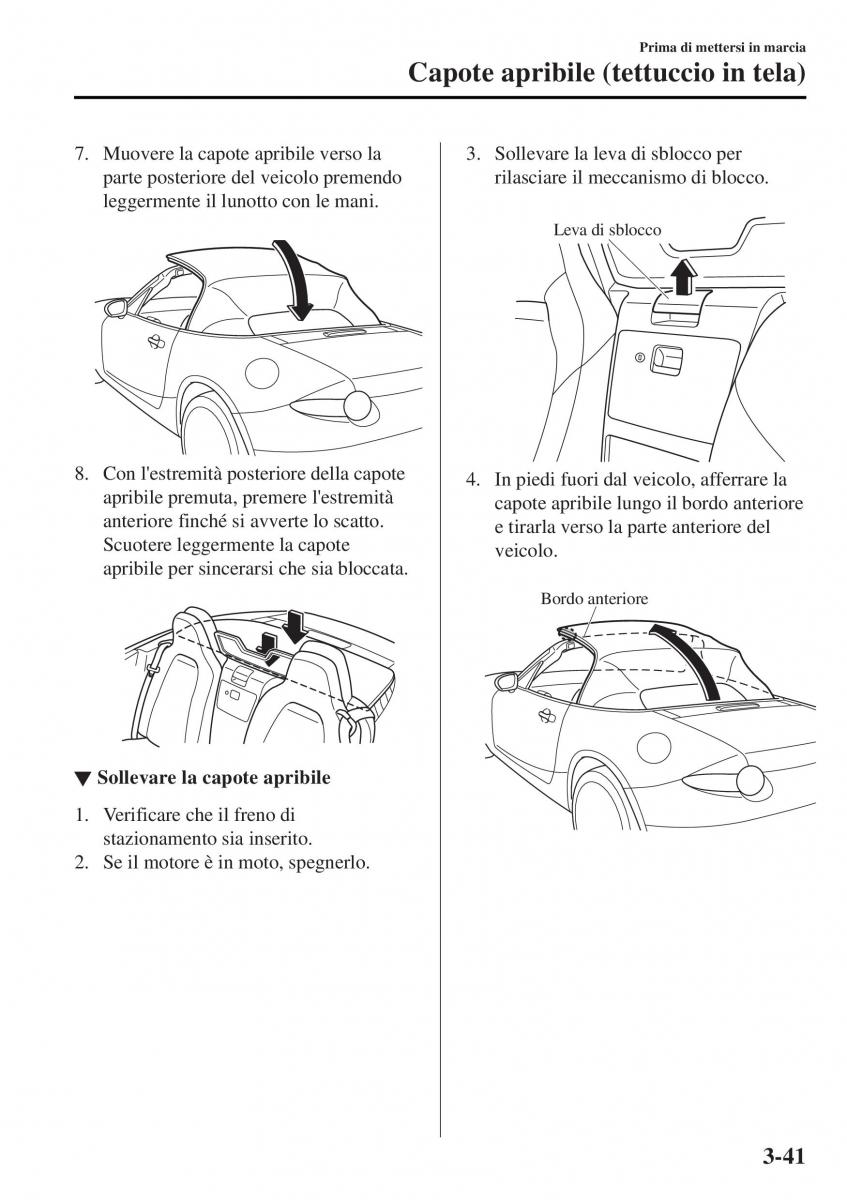 Mazda MX 5 Miata ND IV 4 manuale del proprietario / page 118