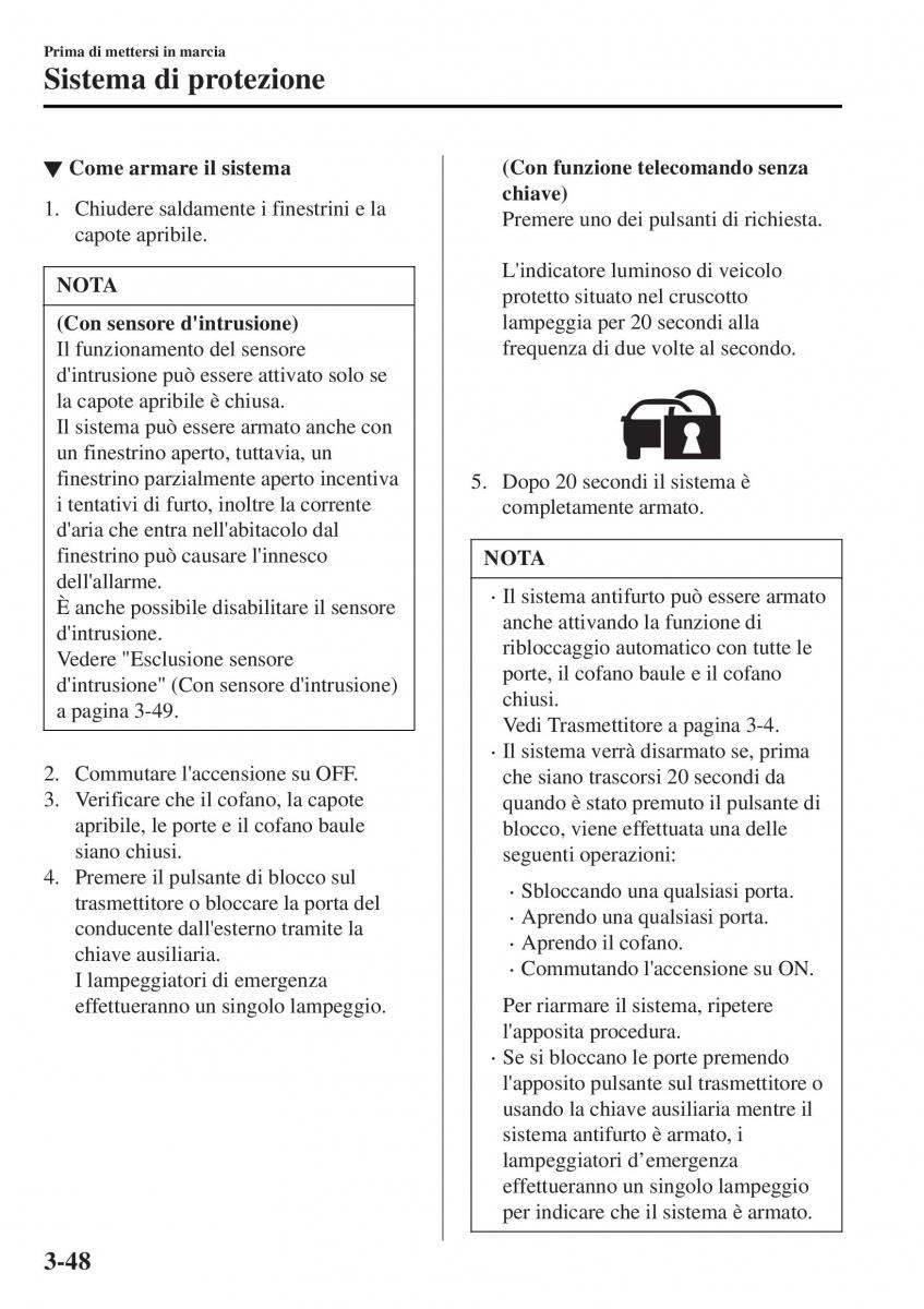 Mazda MX 5 Miata ND IV 4 manuale del proprietario / page 125