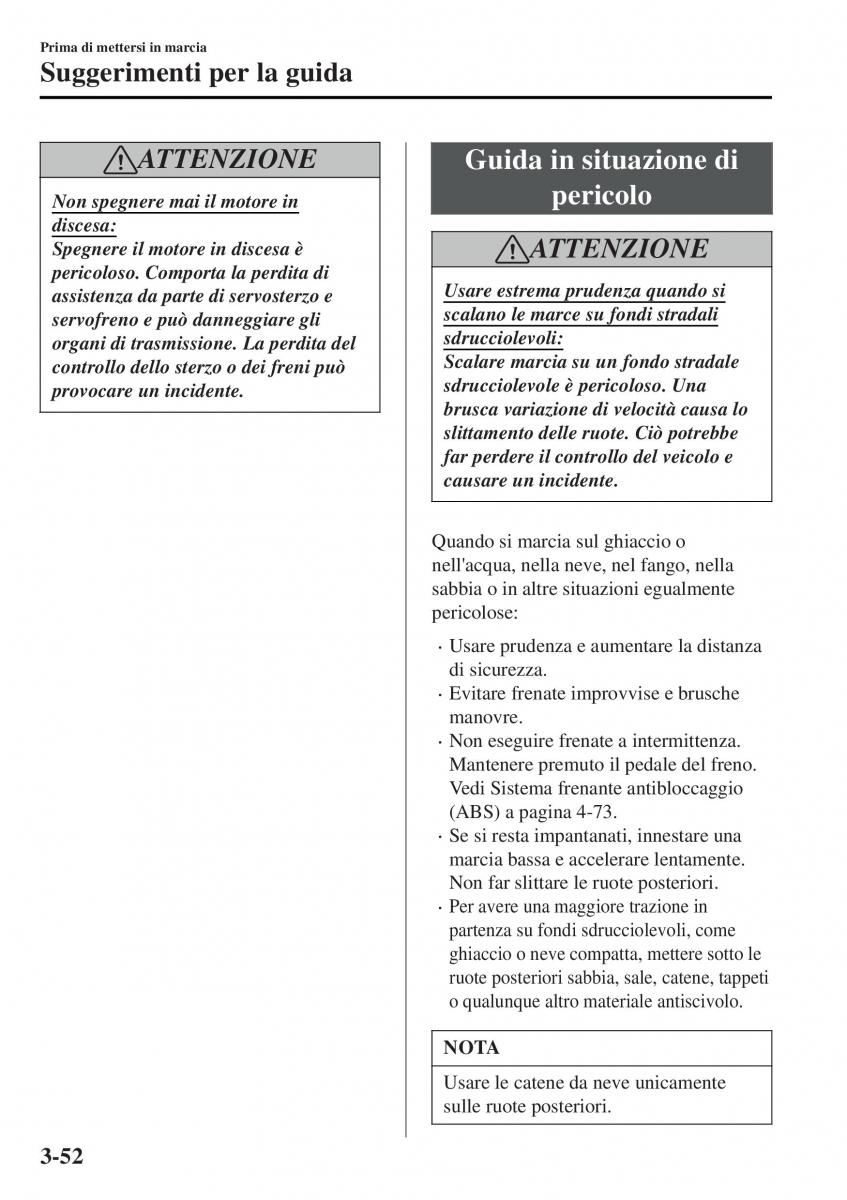 Mazda MX 5 Miata ND IV 4 manuale del proprietario / page 129