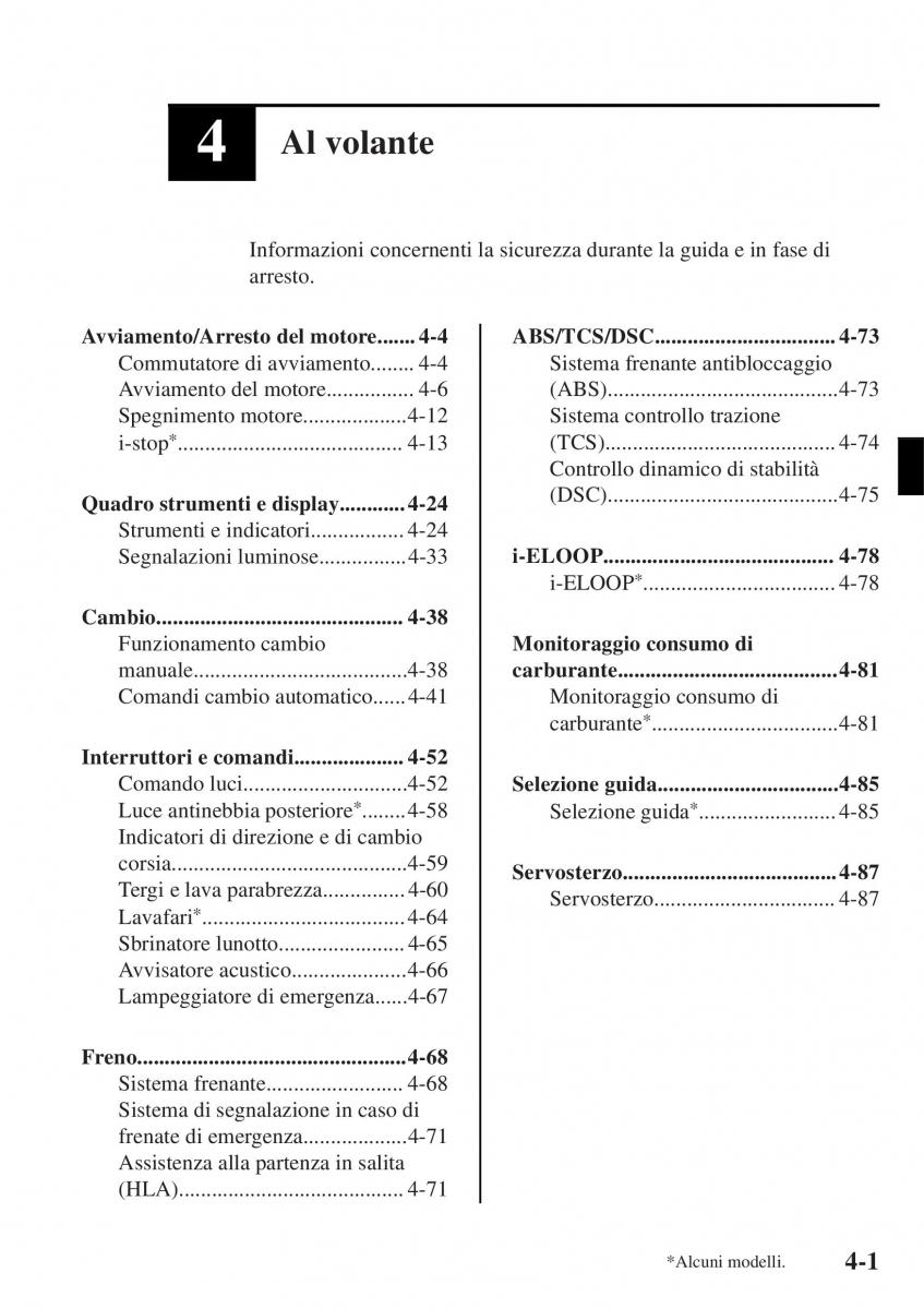 Mazda MX 5 Miata ND IV 4 manuale del proprietario / page 136