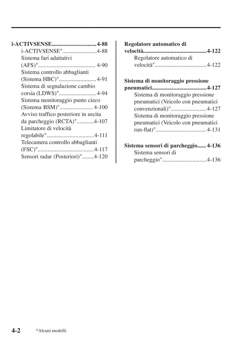 Mazda MX 5 Miata ND IV 4 manuale del proprietario / page 137