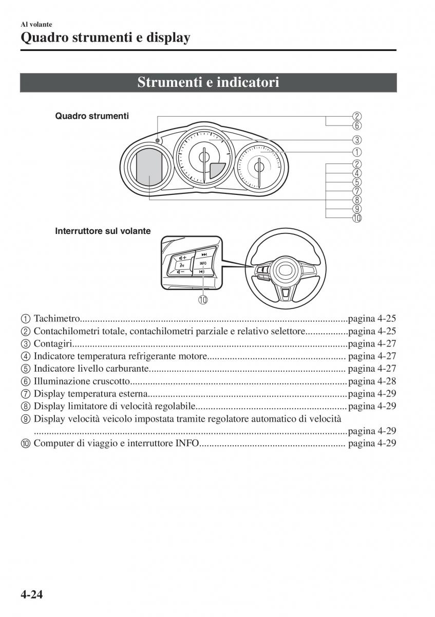 Mazda MX 5 Miata ND IV 4 manuale del proprietario / page 159