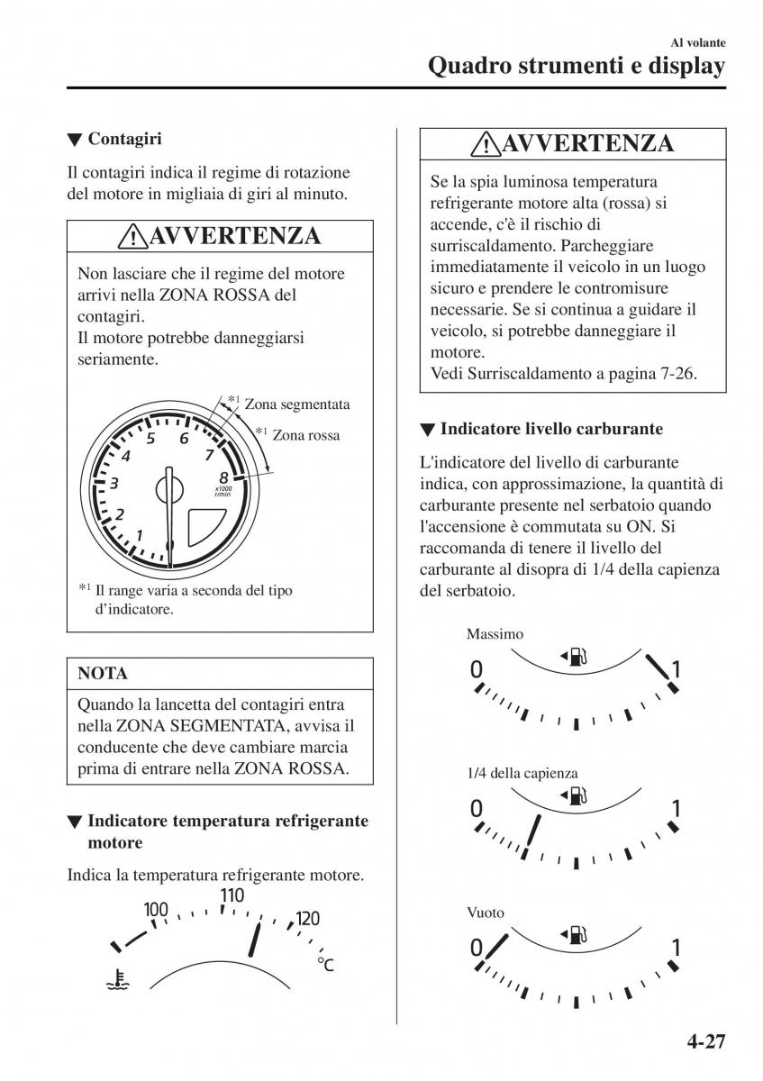 Mazda MX 5 Miata ND IV 4 manuale del proprietario / page 162