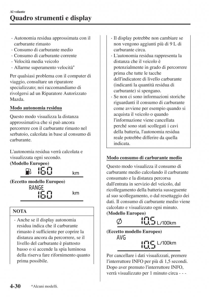 Mazda MX 5 Miata ND IV 4 manuale del proprietario / page 165