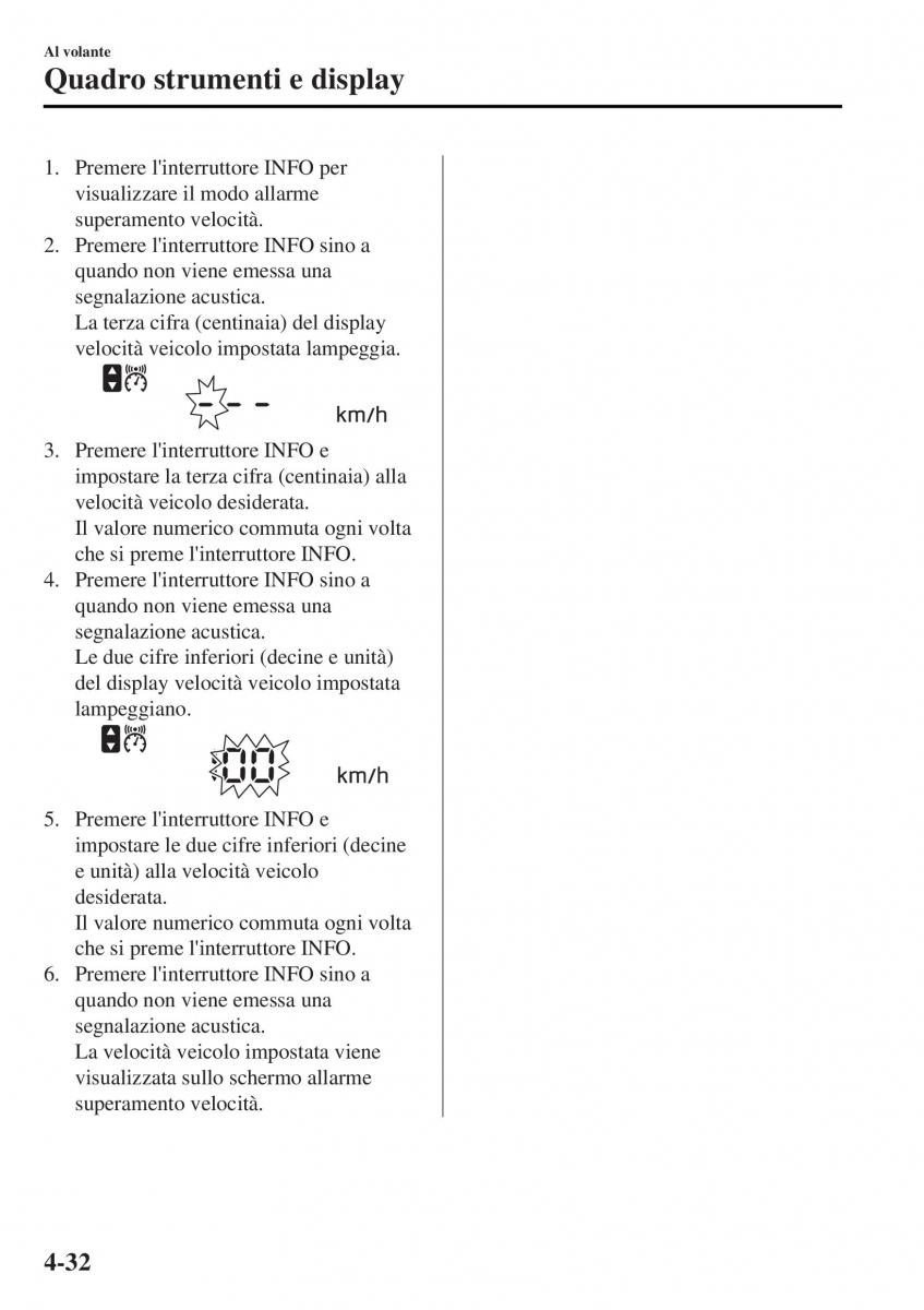 Mazda MX 5 Miata ND IV 4 manuale del proprietario / page 167