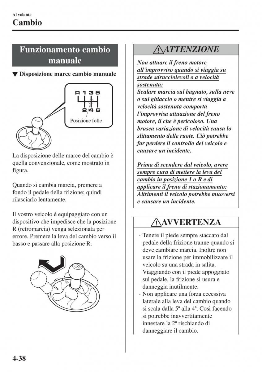 Mazda MX 5 Miata ND IV 4 manuale del proprietario / page 173