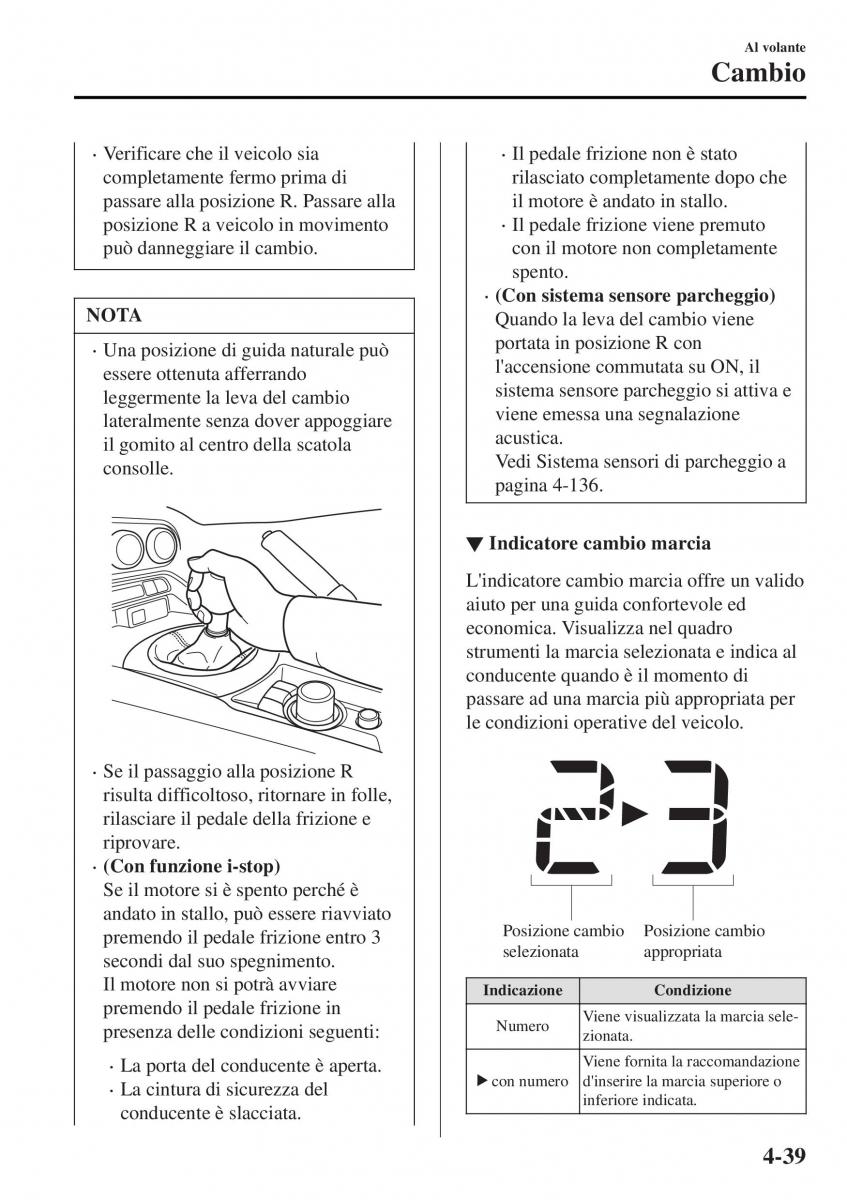 Mazda MX 5 Miata ND IV 4 manuale del proprietario / page 174