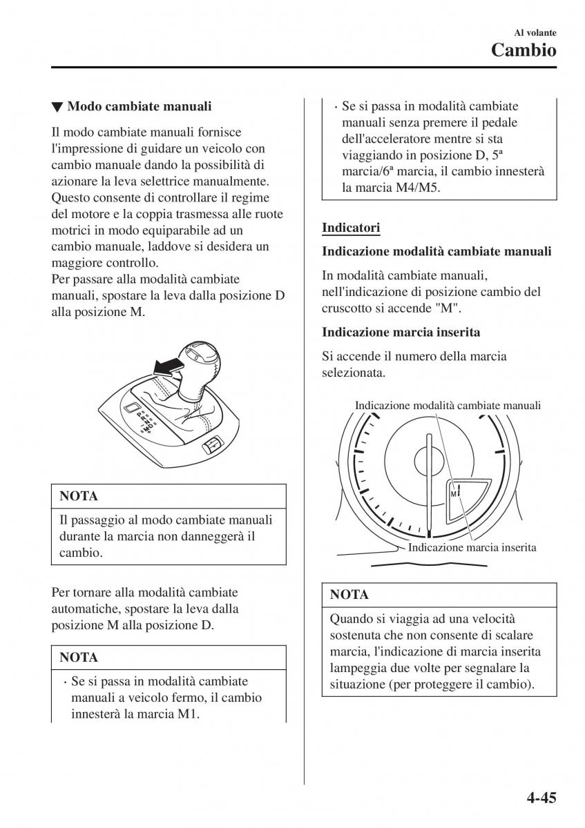 Mazda MX 5 Miata ND IV 4 manuale del proprietario / page 180