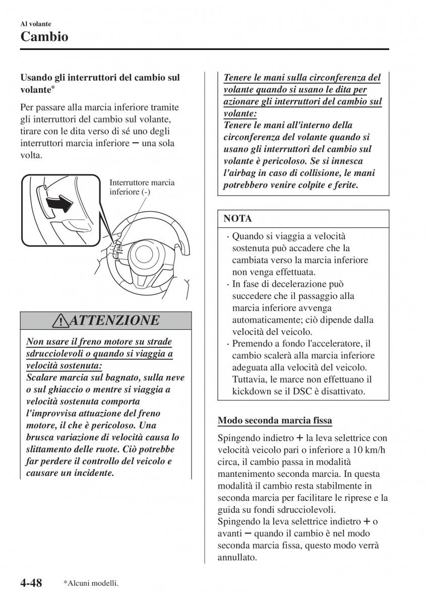 Mazda MX 5 Miata ND IV 4 manuale del proprietario / page 183