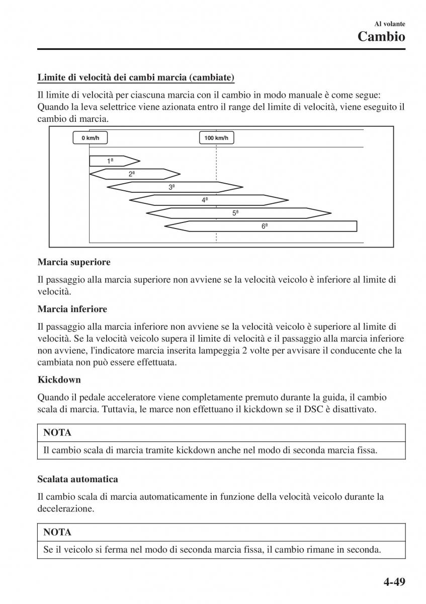 Mazda MX 5 Miata ND IV 4 manuale del proprietario / page 184