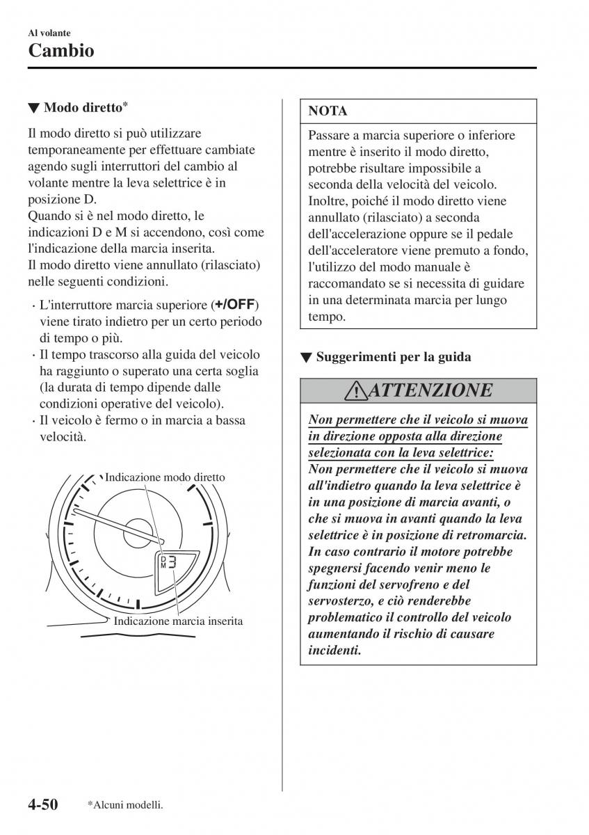 Mazda MX 5 Miata ND IV 4 manuale del proprietario / page 185