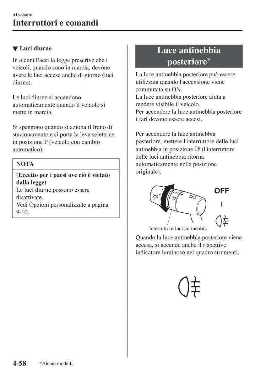 Mazda MX 5 Miata ND IV 4 manuale del proprietario / page 193