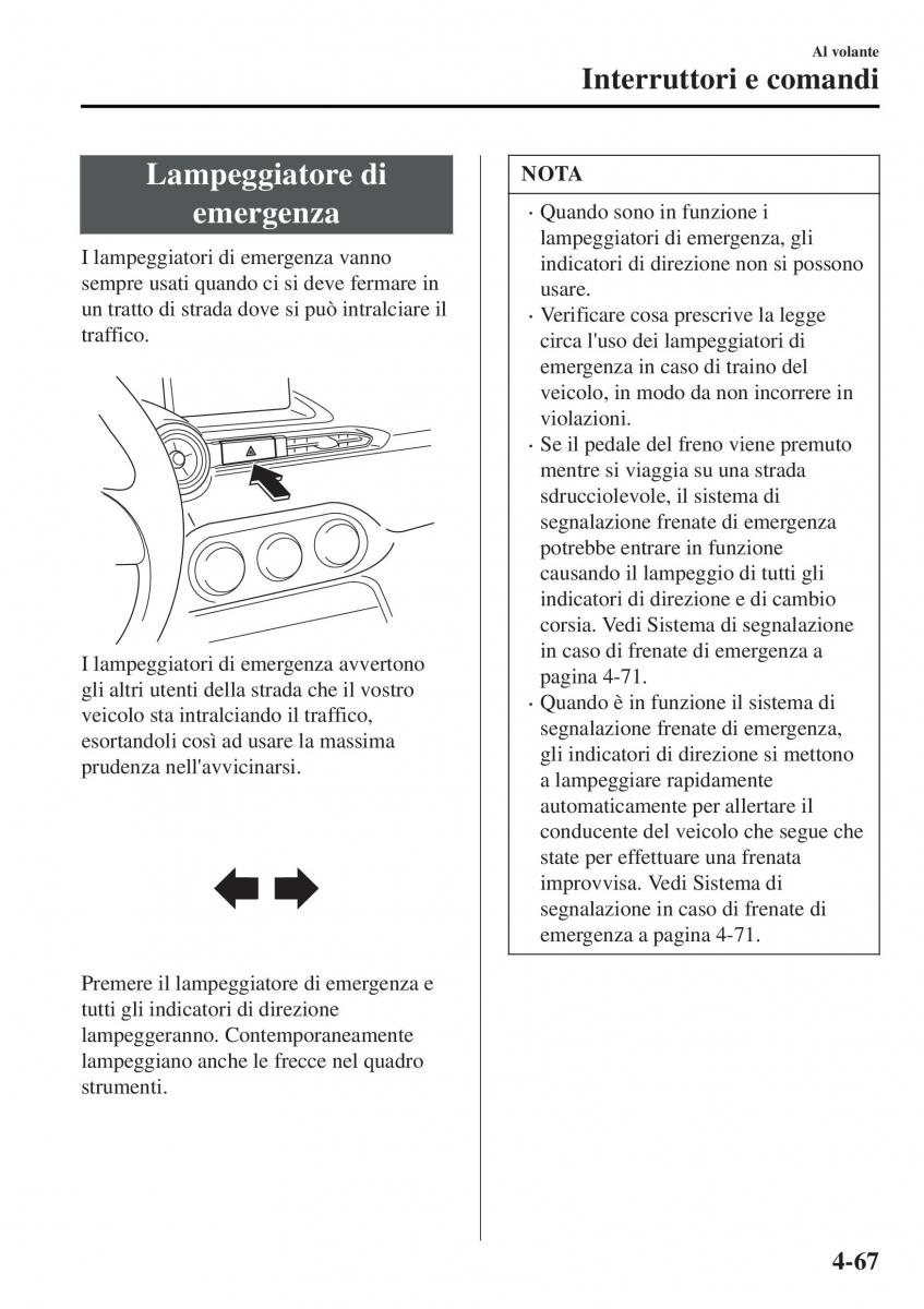 Mazda MX 5 Miata ND IV 4 manuale del proprietario / page 202