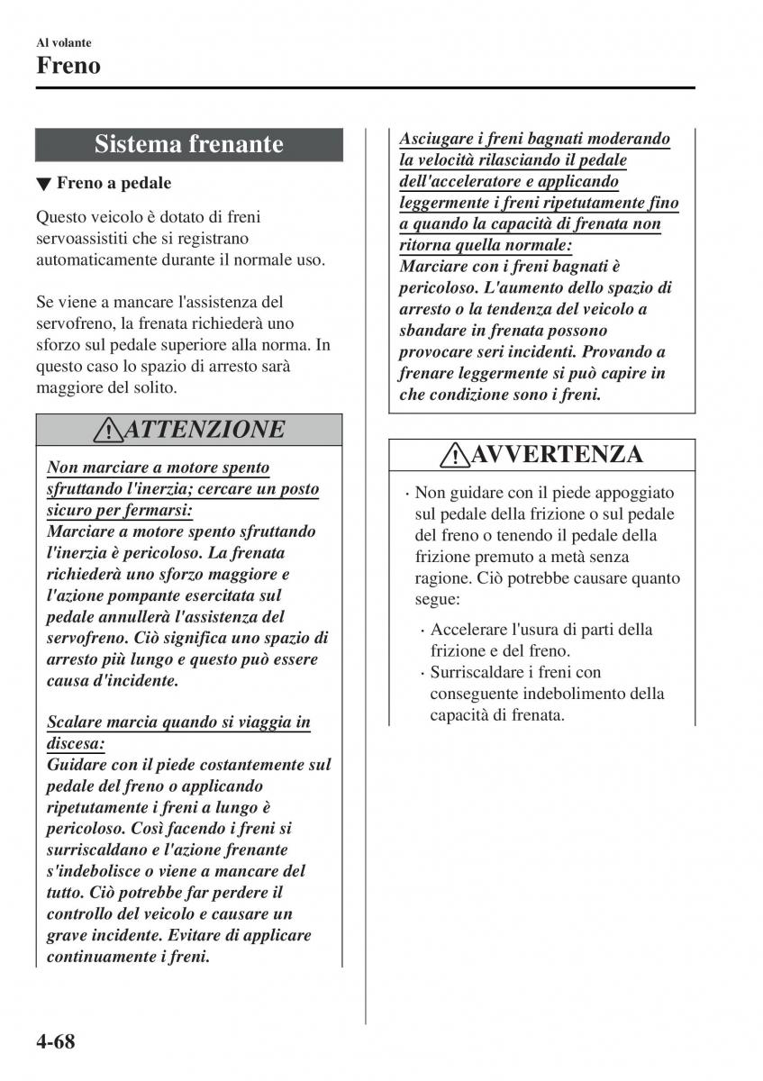 Mazda MX 5 Miata ND IV 4 manuale del proprietario / page 203