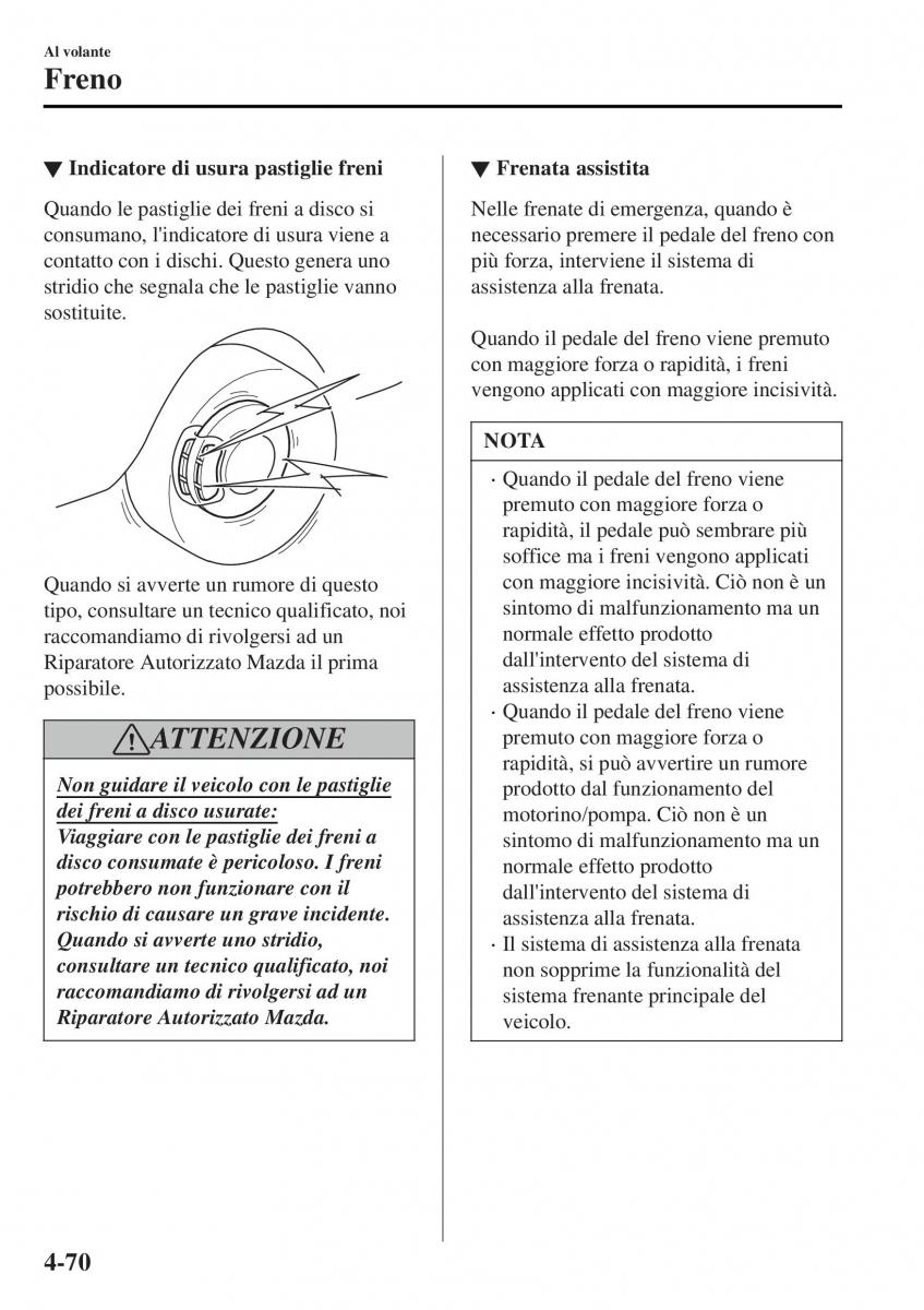 Mazda MX 5 Miata ND IV 4 manuale del proprietario / page 205