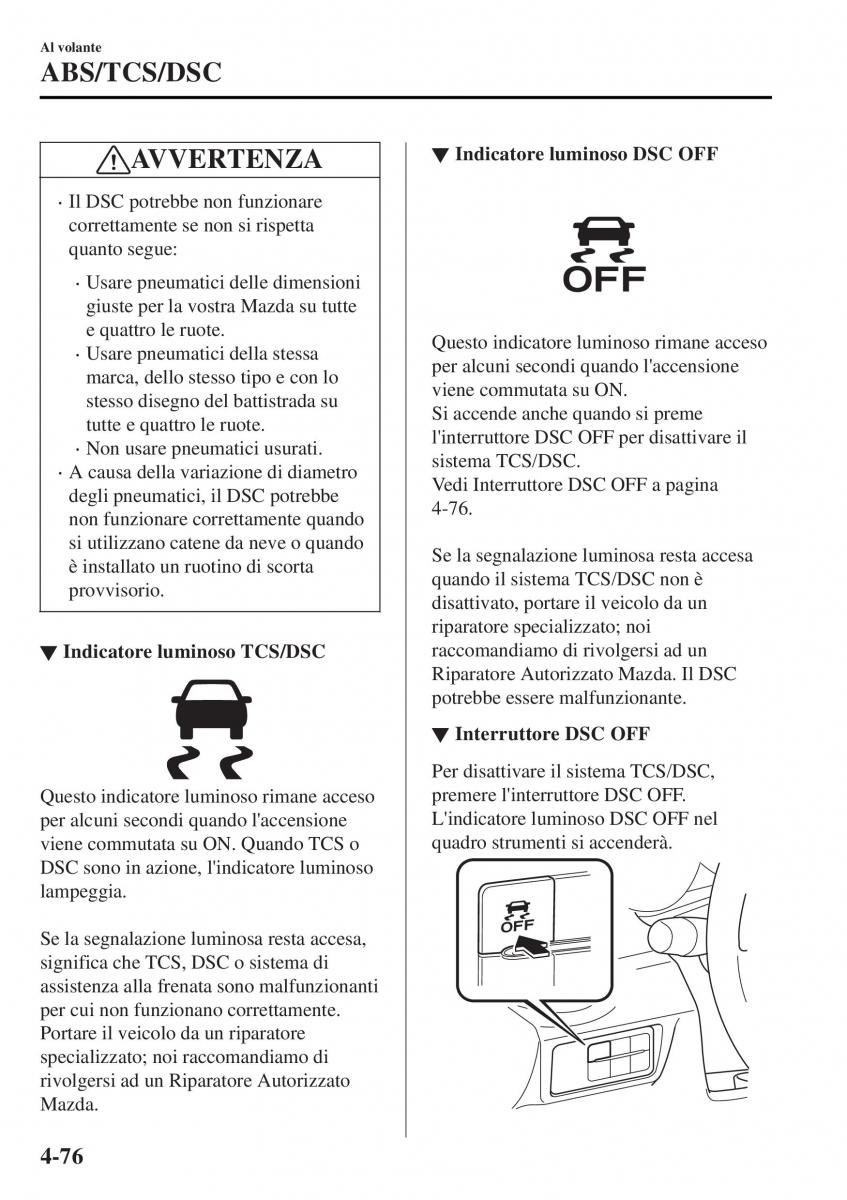 Mazda MX 5 Miata ND IV 4 manuale del proprietario / page 211