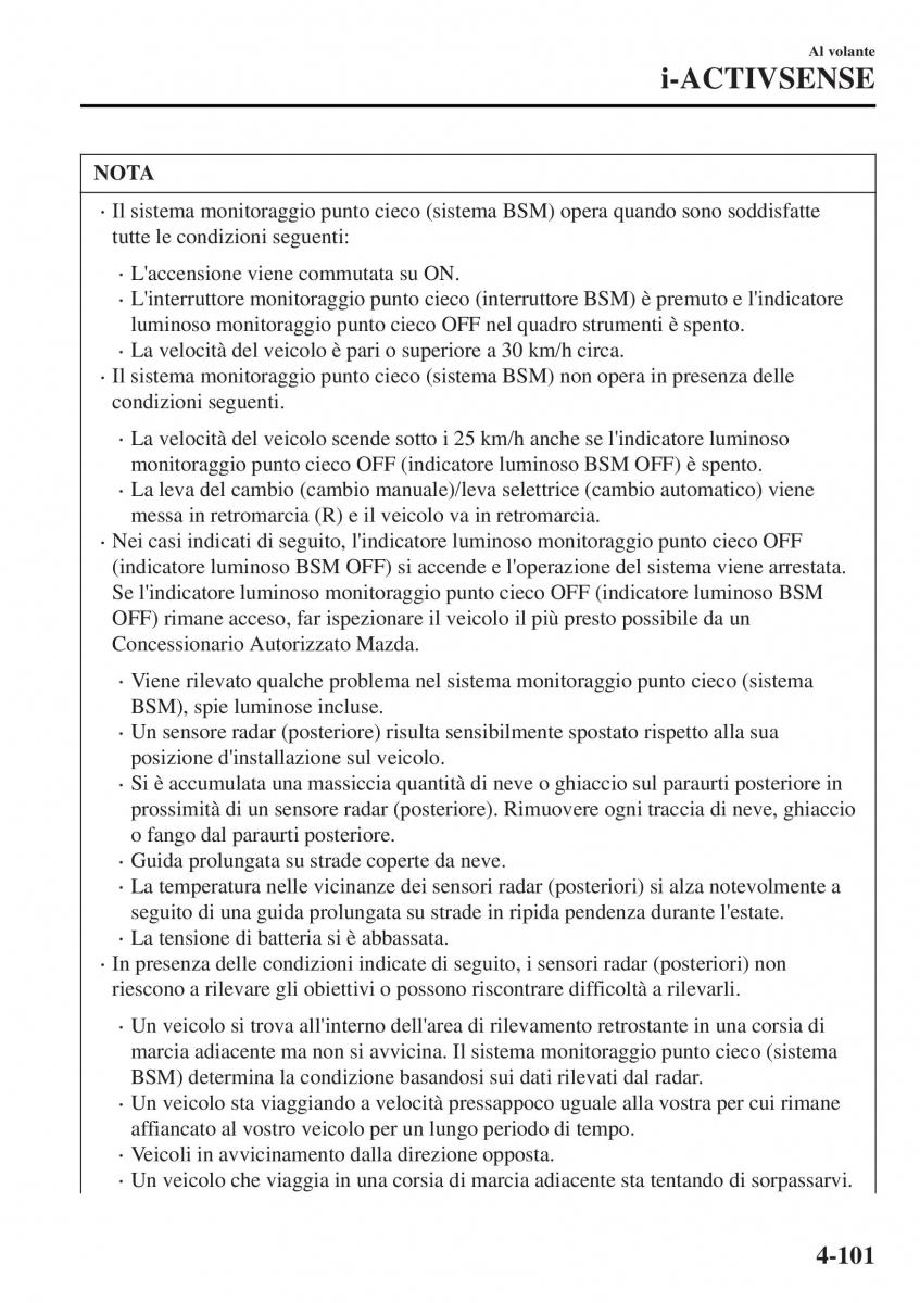 Mazda MX 5 Miata ND IV 4 manuale del proprietario / page 236