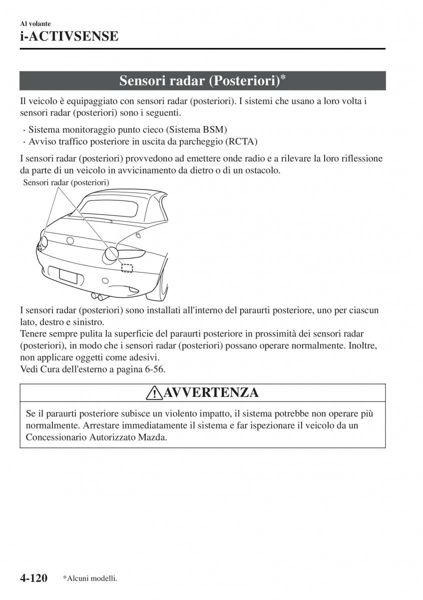 Mazda MX 5 Miata ND IV 4 manuale del proprietario / page 255