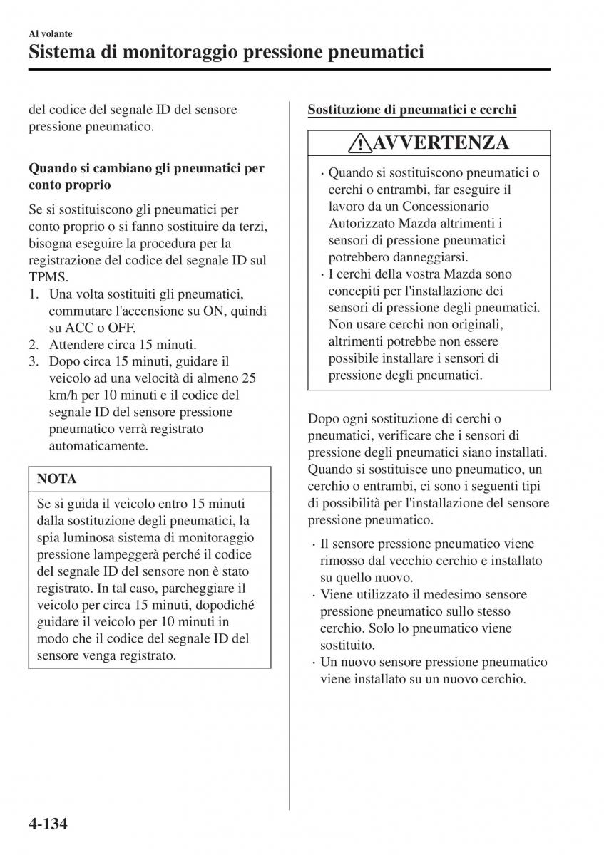 Mazda MX 5 Miata ND IV 4 manuale del proprietario / page 269