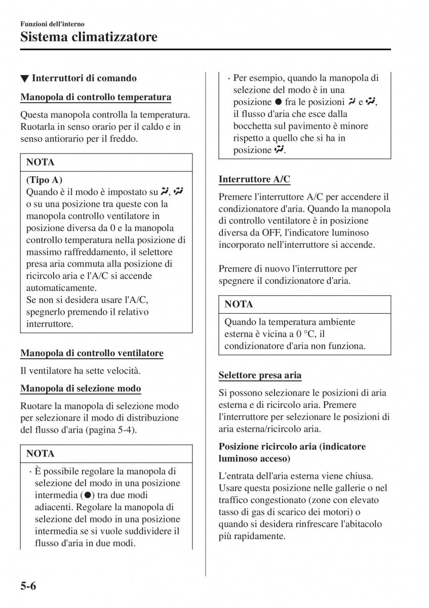 Mazda MX 5 Miata ND IV 4 manuale del proprietario / page 281